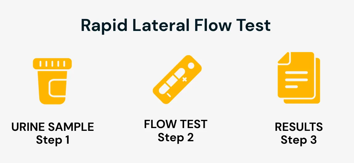 Prostate rapid lateral flow test procedure